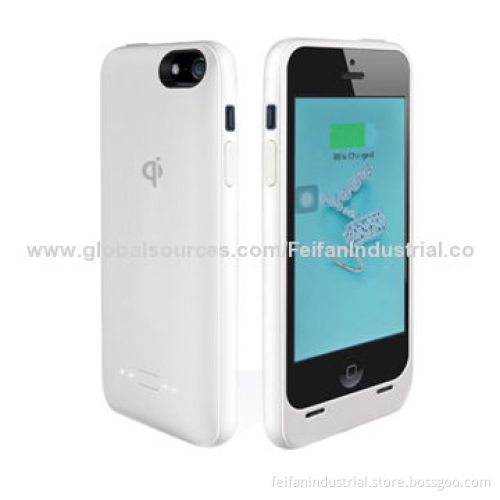 2000mAh Qi Wireless Battery Charging Case for iPhone 5/5S, Safe Protection Design
